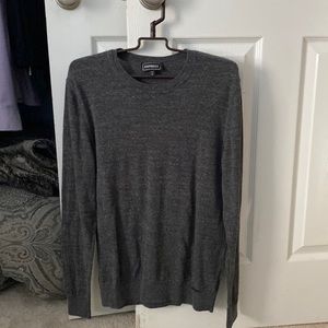 Mens grey crew neck sweater. Medium